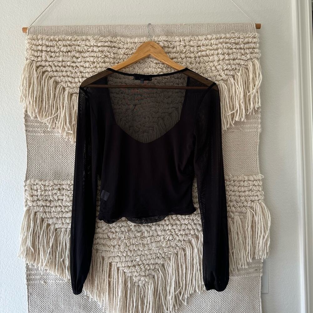 Louna Ruched Mesh Top - Picture 8 of 8